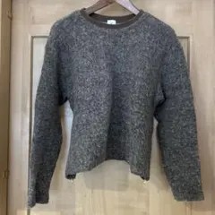 6 roku beauty&youth ブラウン サイドジッパー ニットセーター