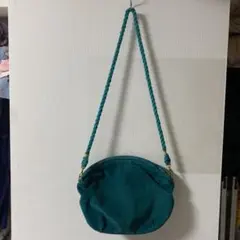 【お値下げ中】ターコイズ スエード ショルダーバッグ