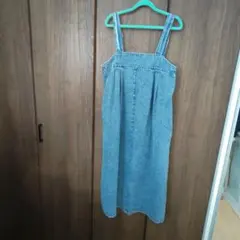 デニム ジャンパースカートマキシ丈新品未使用