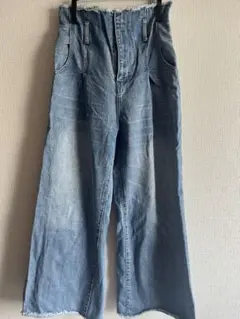 【mystic】ワイドレッグデニム ライトブルー