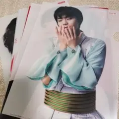 羽生結弦　ノベルティ　クリアファイル　複製サイン入り、ステッカー、ボールペン 羽生結弦 ノベルティ クリアファイル 複製サイン入り、ステッカー