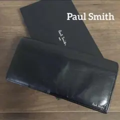 Paul Smith ブラックレザー長財布　本革