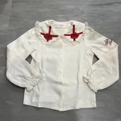 美品シャーリーテンプルブラウス　プレゼントボックスブラウスカットソー　130