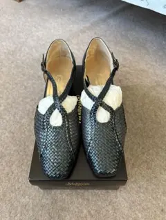 Yoshinoya 編み込み パンプス 24.0