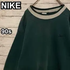 1019【入手困難】ナイキ♤刺繍ロゴ　90s 銀タグ　スウェット　ヴィンテージ