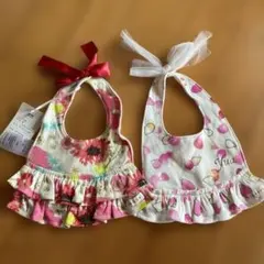 【未使用品】Haruulalaスタイ 2枚セット 花柄 フリルのサムネイル