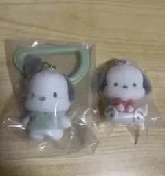 サンリオポチャッコ ふわわフロッキー カラフルカラビナマスコットチャーム 2点