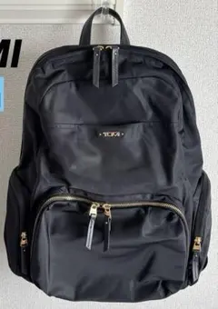 TUMI バックパック ブラックxゴールド ビジネス 軽量