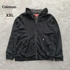コールマン パーカー フルジップ 黒 XXL 大きいサイズ 希少サイズのサムネイル