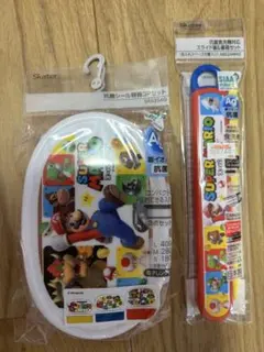 【新品未使用】Skater スーパーマリオ 弁当箱 スライド箸箱セットのサムネイル