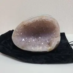 ピンクアメジスト ジオード 原石 540g 晶洞 ブラジル産 天然石 鉱物
