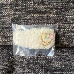 エンジェルブルー ボアヘアクリップ E賞 エニマイくじ　ハナちゃん