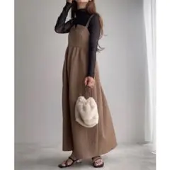 ￼ Mサイズ　FILLOU ダブルストラップジャガードキャミワンピース