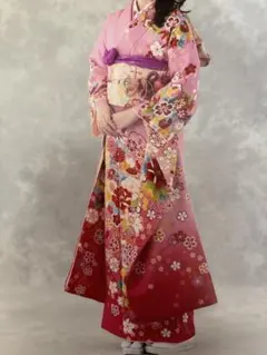 振袖フルセット 新品 未使用 金彩友禅 成人式振袖 振袖 裄丈68