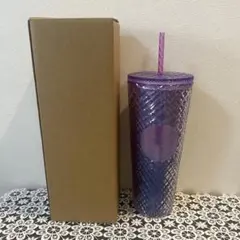新品　ロゴコールドカップタンブラーナイトブルーグラデーション　スタバ　サクラ