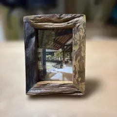 木のフォトフレーム　アンティーク
