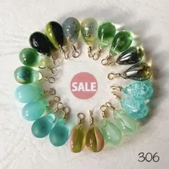 306チェコドロップビーズ ミントsale!!!