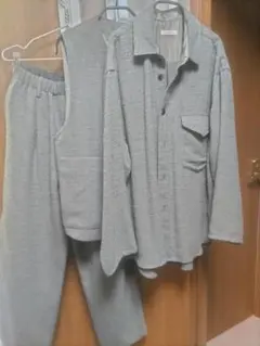 LIDnM リドム 　LIGHT TWEED ３点セット：シャツ ベスト パンツ