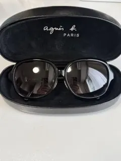 agnes b. サングラス ブラック 専用ケース付のサムネイル