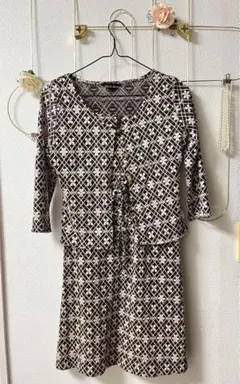 【セシルマクビー】セットアップ　ワンピース　花柄　ボレロ　裏地つき