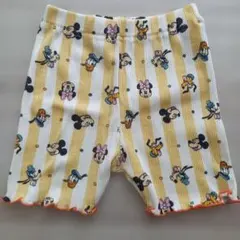 リトシー　ミッキー ミニー キャラクター ハーフパンツ　リブ編み