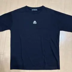 Kappa Tシャツ ブラック ロゴ刺繍