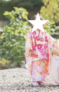 【美品】七五三 女の子 被布 着物 9点セット