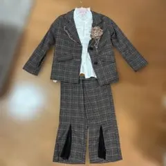 キッズ フォーマルスーツ チェック柄