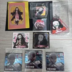 鬼滅の刃 禰豆子 クリアカード、キーホルダー、シールセット