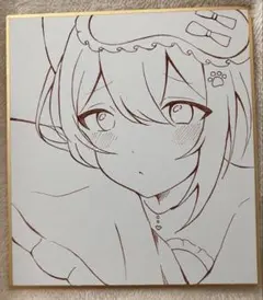 オリジナル 手描き アナログイラスト 色紙 20 イラスト オリジナル 手描き アナログイラスト 色紙 20. - メルカリ