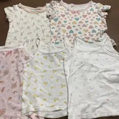肌着　５枚セット　保育園　半袖　キャミソール