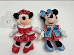 ディズニー シー 15周年 ぬいぐるみバッジ ぬいば クリスマス ミニー