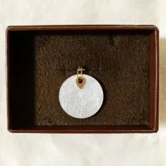 agete K10 シェル ネックレスチャーム 白蝶貝