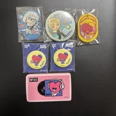 BT21 TinyTAN テヒョン アクキー アクスタ 缶バッジ 6個セット