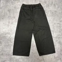 ZOZO ワイドデニムパンツ ブラック Mサイズのサムネイル
