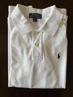 Polo Ralph Lauren ホワイトポロシャツ M (10-12)