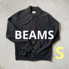 【BEAMS】カラフルボタン ブラック黒 ジャケット S ブルゾンのサムネイル