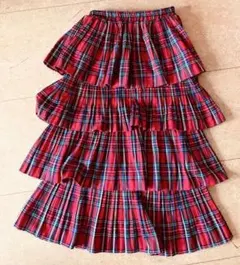 ★期間中お値下げ★menidiom＊ティアードスカート＊ピンクハウス風＊