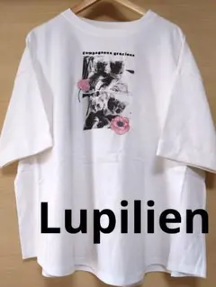 Lupilien 天竺 猫フォトプリント Tシャツ F