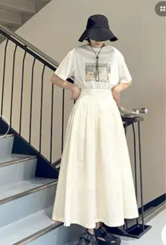 KBF フクレジャガードタックフレアスカート