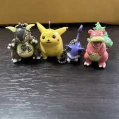 【平成レトロ】ポケットモンスター　キーホルダー　ストラップ　4点セット