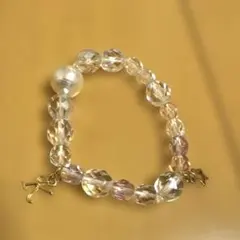 キッズ用 ビーズブレスレット チャーム付き