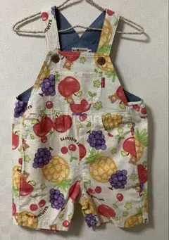 お値下　新品　ホットビスケッツ ミキハウス　フルーツ　サロペット オーバーオールのサムネイル