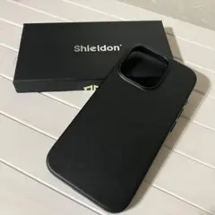 SHIELDON iPhone 15Pro対応 ケース 本革 ワイヤレス充電対応