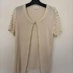 訳あり　Harrods ハロッズ　半袖フリルカーディガンのサムネイル