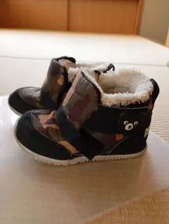 DOUBLE.B 迷彩ブーツ　ミキハウス　スノーブーツ　15センチ