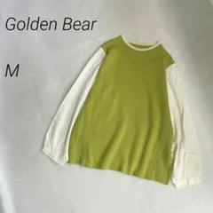 GoldenBear ドッキングブラウスニット　長袖　異素材　毛混のサムネイル