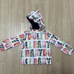 BABY DOLL カラフル文字プリント フード付きパーカー