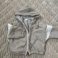 【バースデー】ジャージ素材　薄手アウター　グレージュ