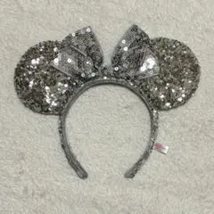 ミニー カチューシャ シルバー ディズニー スパンコール